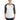 Men’s 3/4 sleeve raglan shirt - White/Heather Charcoal / XS