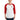 Men’s 3/4 sleeve raglan shirt - White/Red / XS